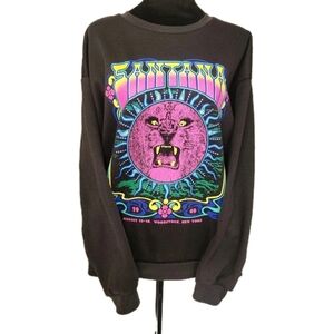 Carlos by Carlos Santana Black Sweater with Vibrant Graphic